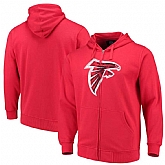 Men's Atlanta Falcons G III Sports by Carl Banks Primary Logo Full Zip Hoodie Red,baseball caps,new era cap wholesale,wholesale hats